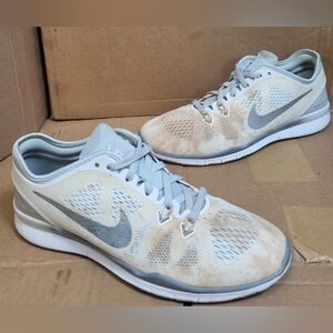 Nike Free 5.0 TR Fit 5 White/Beige/Silver Women Size 8